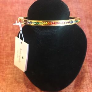 NWT Kate Spade ♠️ multi stone hinge bracelet
